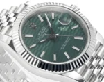 Rolex Datejust 41mm Green Dial Stainless Steel Oyster Bracelet - Image 5