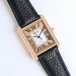 Cartier Tank MK3 Rose Gold Black Leather - Image 6