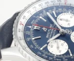 Breitling Navitimer 1 B01 Chronograph Blue Leather - Image 5