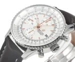 Breitling Navitimer Chronograph Silver Leather - Image 5