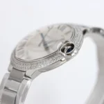 Cartier Ballon Bleu 40mm Steel Watch Silver - Image 4