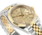 Rolex Datejust 41mm Two-Tone Gold and Steel Watch with Fluted Bezel - Image 5
