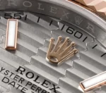 Rolex Datejust 41mm Watch with Platinum Bezel, Grey Dial - Image 6