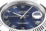Rolex Datejust 41mm Watch – Blue Dial, Fluted Bezel, Stainless Steel - Image 6