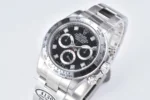 Rolex Daytona Watch – Black Enamel Dial with Moissanite Diamonds - Image 6