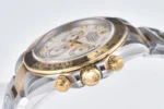 Rolex Daytona Watch with Moissanite Diamonds – Two-Tone with Mother-of-Pearl Dial - Image 6