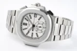 Patek Philippe 5980 Silver Chronograph - Image 6