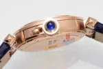 Cartier Pasha de Cartier Ladies Watch Rose Gold Blue Leather - Image 5