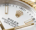 Rolex Datejust 41mm Two-Tone White Dial Fluted Bezel - Image 6