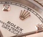 Rolex Datejust 41mm Two-Tone Rose Gold and Stainless Steel Watch with Diamond Dial - Image 6