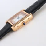 Cartier Tank MK3 Rose Gold Black Leather - Image 5