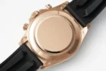 Rolex Daytona Rose Gold Black Dial Rubber Strap - Image 7