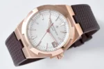 Vacheron Constantin Overseas 4500V Series – Rose Gold Case, Brown Rubber Strap, Luxury Automatic – Quality - Image 7