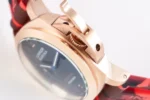 Panerai Luminor Marina Automatic Men’s Watch – Red Camo Rubber Strap, Rose Gold Case, 45mm, Premium Quality - Image 4