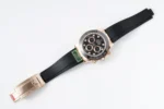 Rolex Daytona Rose Gold Black Dial Rubber Strap - Image 9