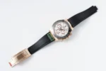 Rolex Daytona Rose Gold Black Rubber Strap Chronograph - Image 9