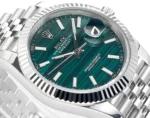 Rolex Datejust 41 Custom Malachite Dial Green Watch - Image 9