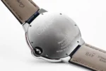Cartier Ballon Bleu 42mm Blue Leather Watch - Image 9