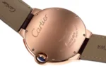 Cartier Ballon Bleu 42mm Rose Gold Brown Leather - Image 3